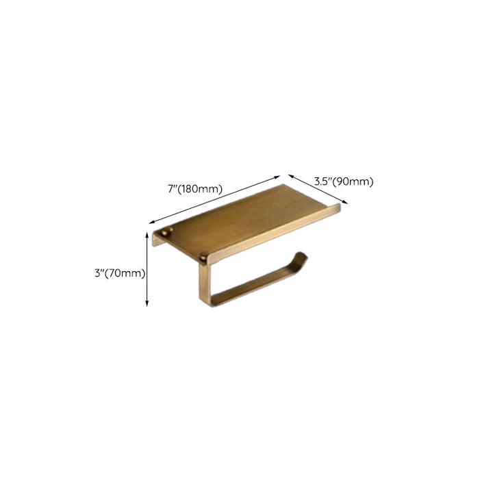 BowLift | Traditional Bathroom Accessory Set Gold Paper Holder Bathroom Set