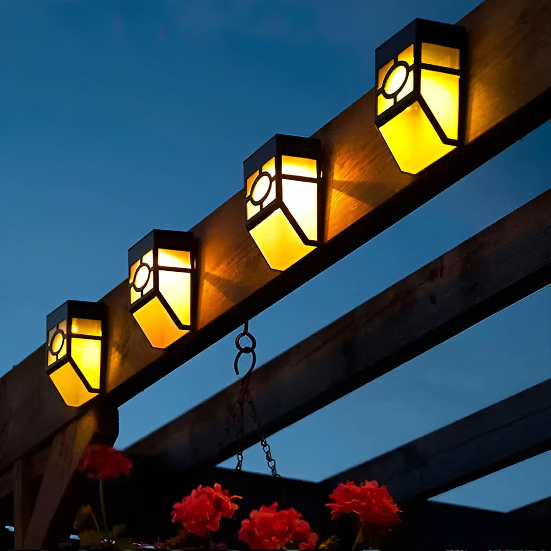 Solar LED Wall Light – Energy Saving and Weatherproof | 2-Pack for Outdoor Use | Bowlift