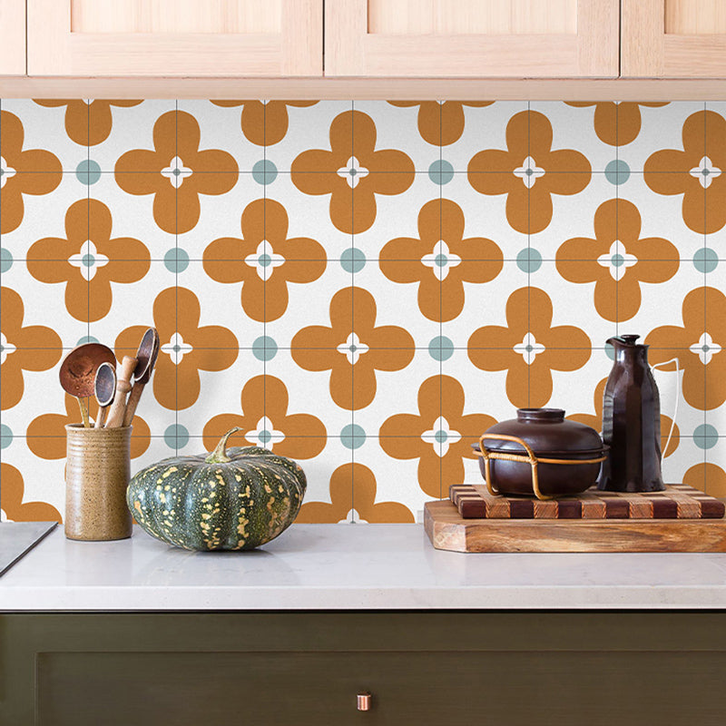 BowLift | Square Inner Layer Vinyl Flooring Floral Pattern Peel and Stick Waterproof Vinyl Flooring