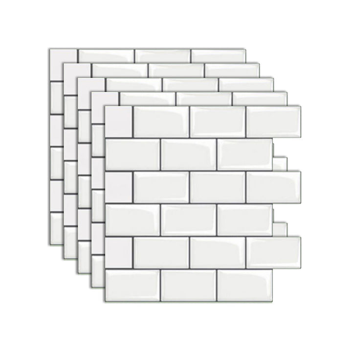BowLift | Peel and Stick Subway Tiles Waterproof Plastic Tile Rectangular Peel & Stick Tile for the Kitchen