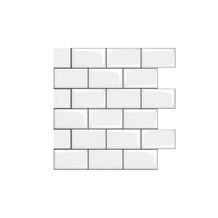 BowLift | Peel and Stick Subway Tiles Waterproof Plastic Tile Rectangular Peel & Stick Tile for the Kitchen