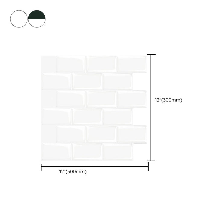 BowLift | Peel and Stick Subway Tiles Waterproof Plastic Tile Rectangular Peel & Stick Tile for the Kitchen