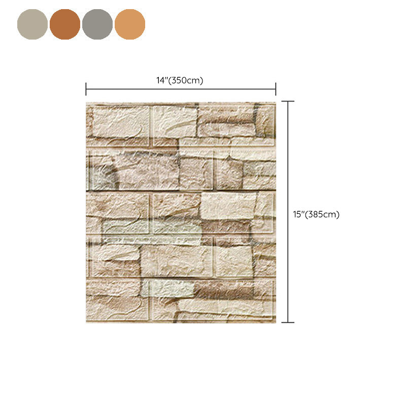 BowLift | Country House Wall Shelf 3D Brick Living Room Wall Panel Set of 2