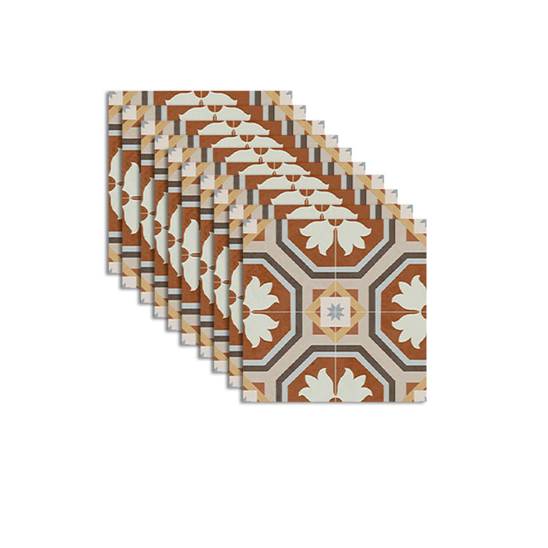 BowLift | Square Indoor Vinyl Floor Peel and Stick Flower Pattern Waterproof Vinyl Floor