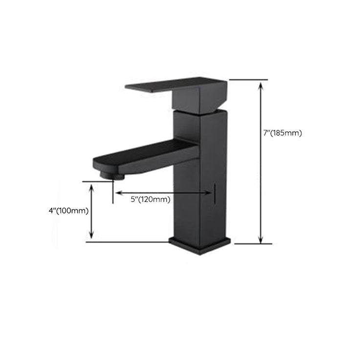 BowLift | Modern Sink Faucet Centerset Bathroom Sink Faucet in Black