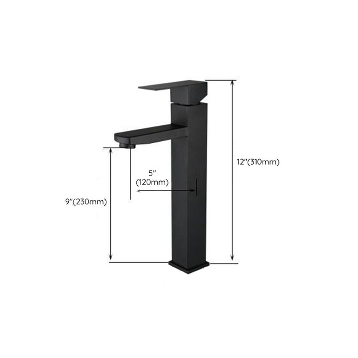 BowLift | Modern Sink Faucet Centerset Bathroom Sink Faucet in Black
