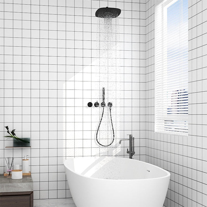 BowLift | Contemporary Peel and Stick Backsplash Wallpaper Peel and Stick Backsplash Tile for Kitchen