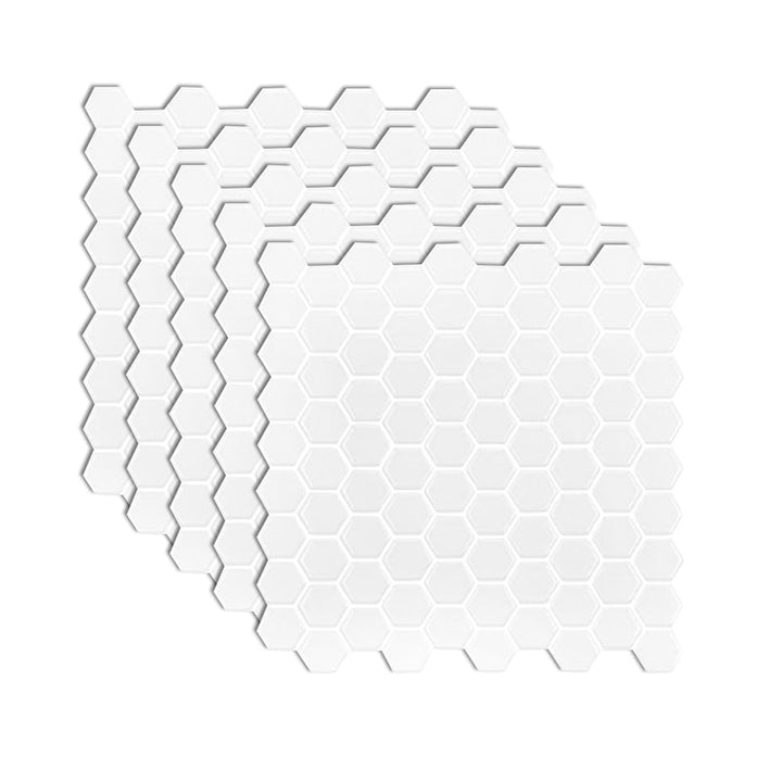 BowLift | Square Grout Tile Removable & Stick PVC 12" x 12" Removable & Stick Mosaic Tile 5-Pack