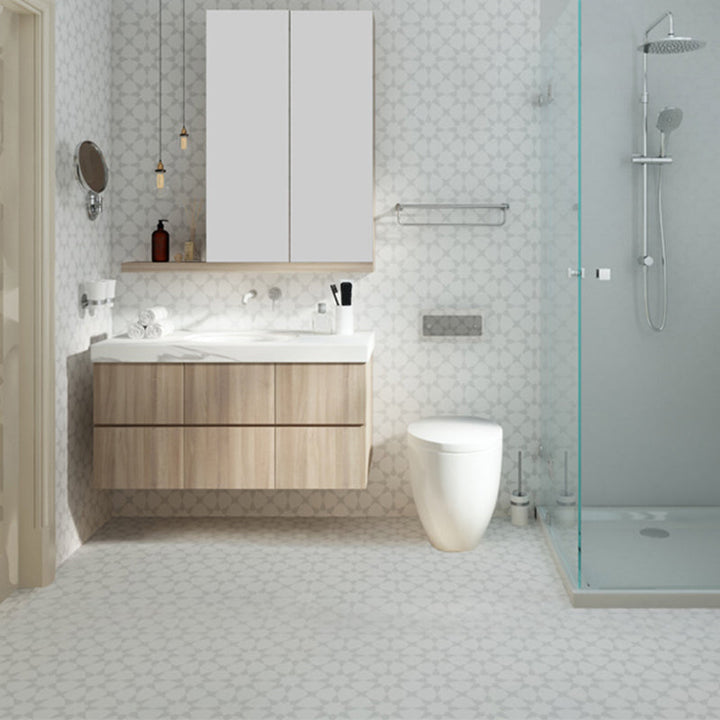 BowLift | Modern PVC Flooring Peel and Stick Geometrically Printed Vinyl Plank Flooring