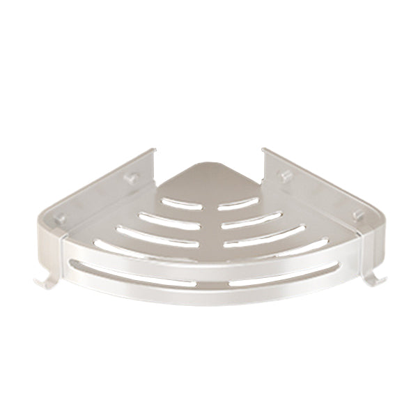 BowLift | Modern white finish bathroom shelf rectangular & triangular bathroom hardware set