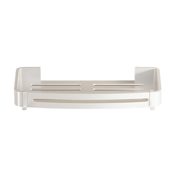 BowLift | Modern white finish bathroom shelf rectangular & triangular bathroom hardware set