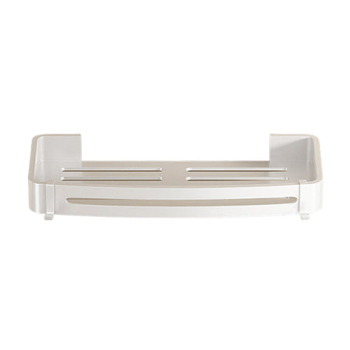 BowLift | Modern white finish bathroom shelf rectangular & triangular bathroom hardware set