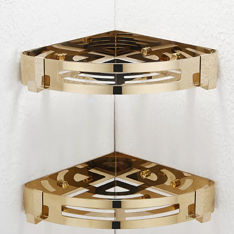 BowLift | Traditional Bathroom Fixtures Gold Bathroom Shelf Bathroom Accessory Set