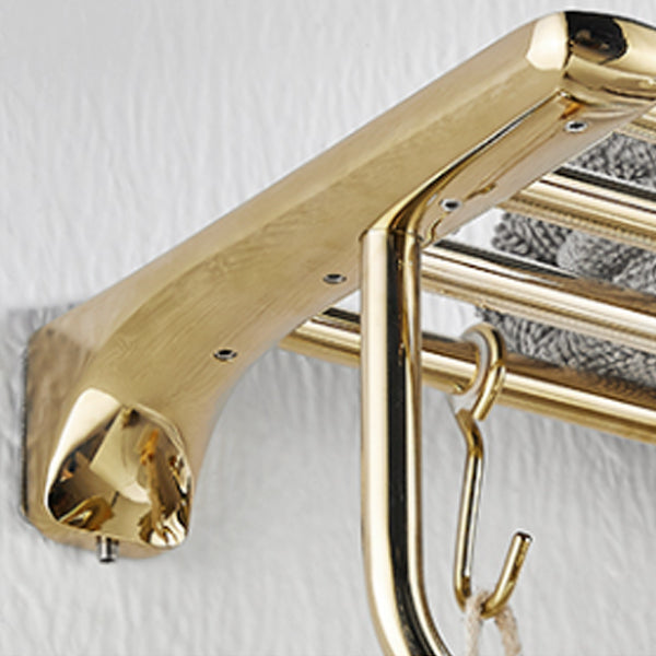 BowLift | Traditional Bathroom Fixtures Gold Bathroom Shelf Bathroom Accessory Set
