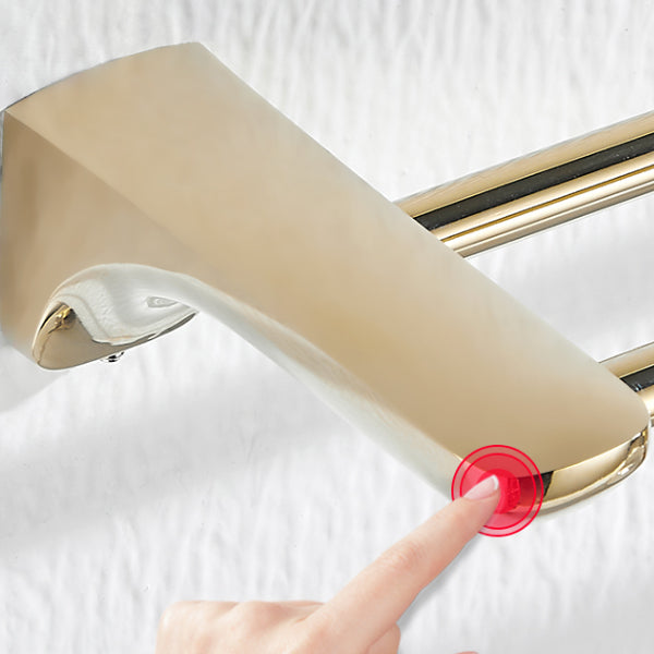 BowLift | Traditional Bathroom Fixtures Gold Bathroom Shelf Bathroom Accessory Set