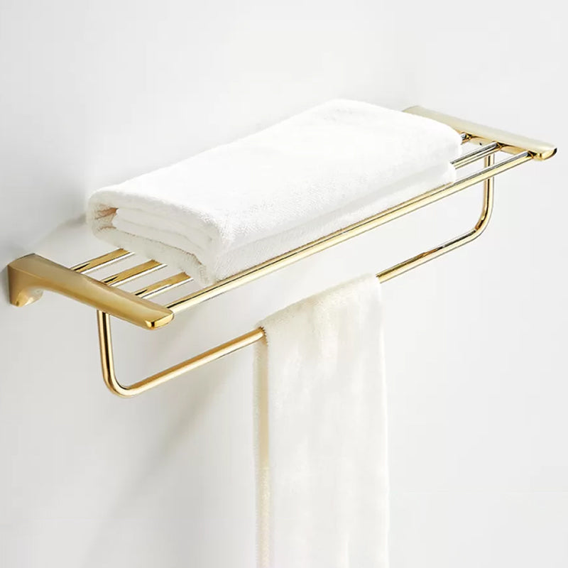BowLift | Traditional Bathroom Fixtures Gold Bathroom Shelf Bathroom Accessory Set