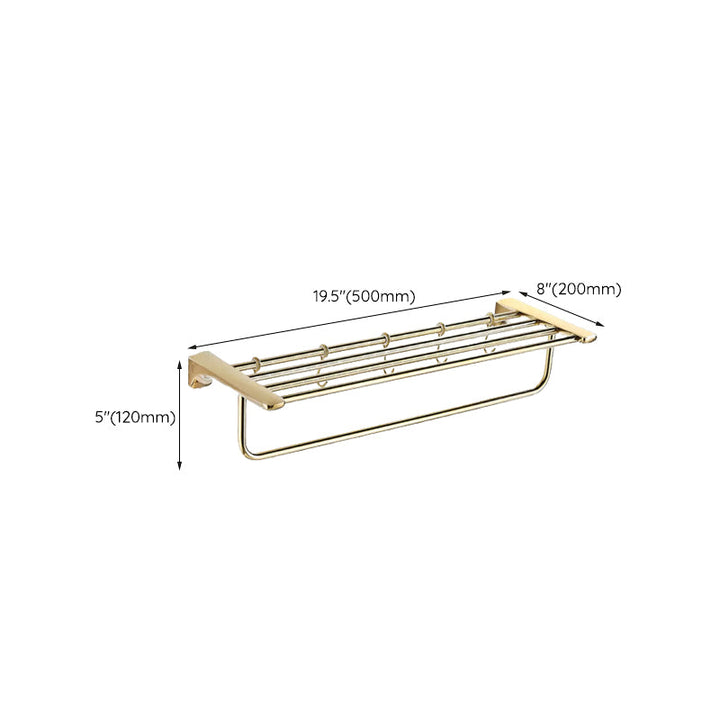 BowLift | Traditional Bathroom Fixtures Gold Bathroom Shelf Bathroom Accessory Set