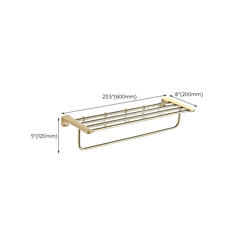 BowLift | Traditional Bathroom Fixtures Gold Bathroom Shelf Bathroom Accessory Set