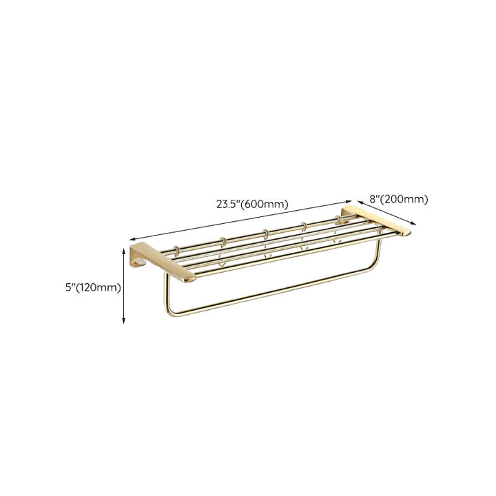 BowLift | Traditional Bathroom Fixtures Gold Bathroom Shelf Bathroom Accessory Set