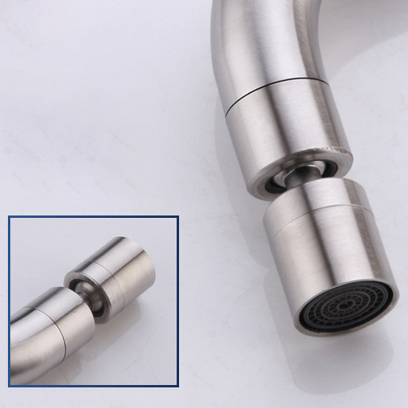 BowLift | Contemporary Wall-Mounted Bathroom Faucet Cross Handles Stainless Steel Faucet