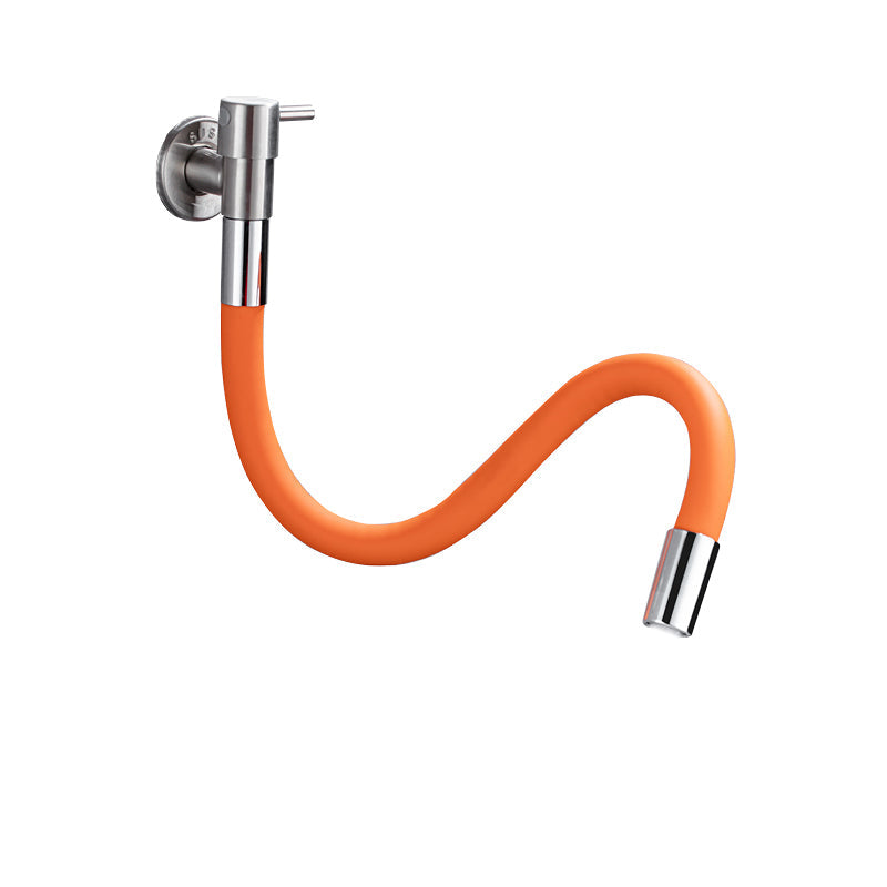 BowLift | Contemporary wall-mounted bathroom faucet with lever handles made of stainless steel