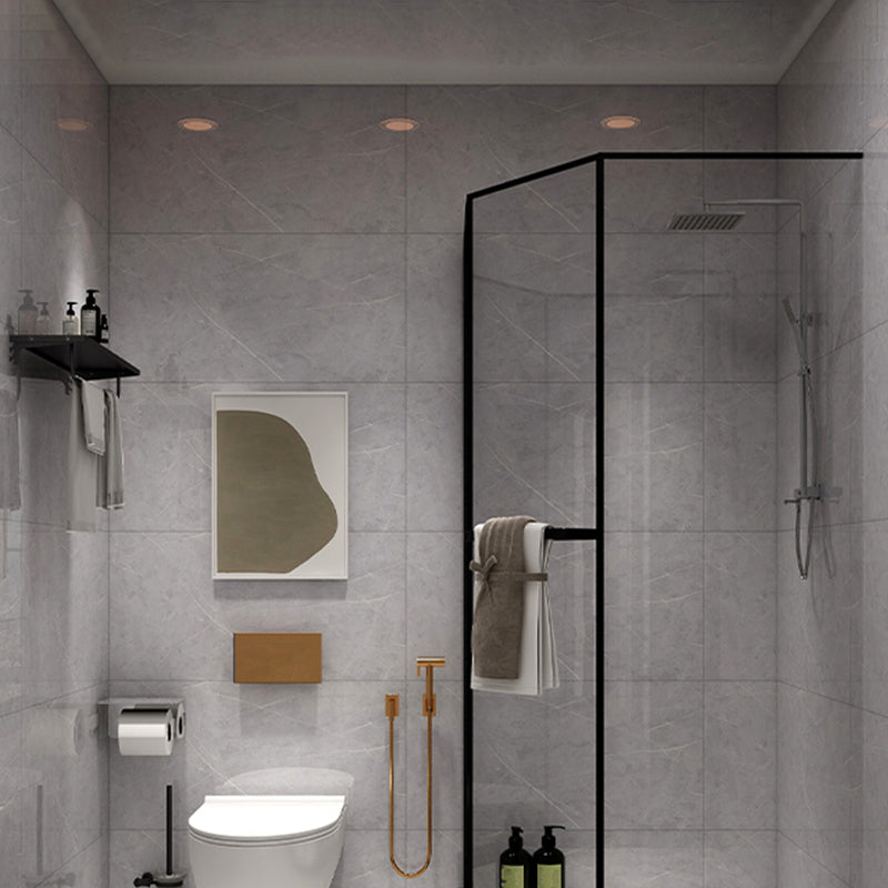BowLift | Bathroom single tile marble pattern peel-and-stick tiles backing plate