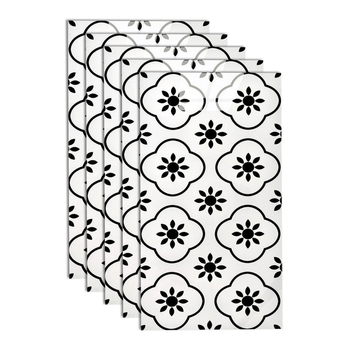 BowLift | PVC Peel and Stick Tile 12" x 23" Rectangular Grid Waterproof Peel and Stick Tiles 10 Pack