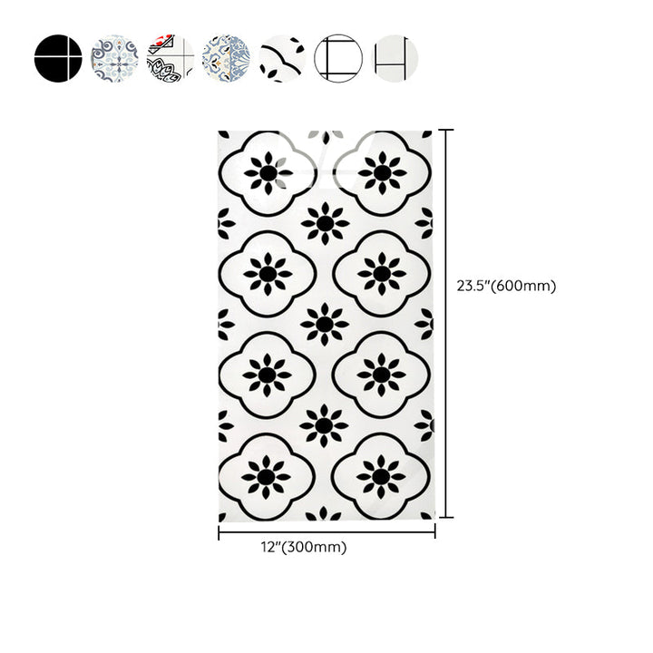 BowLift | PVC Peel and Stick Tile 12" x 23" Rectangular Grid Waterproof Peel and Stick Tiles 10 Pack