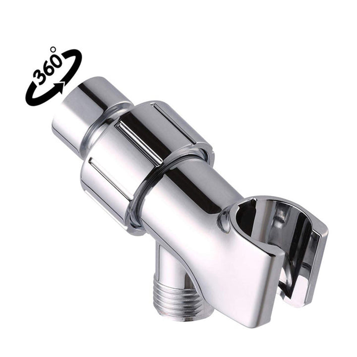 BowLift | Round Handheld Showerhead in Silver Leak-Resistant Wall-Mounted Showerhead