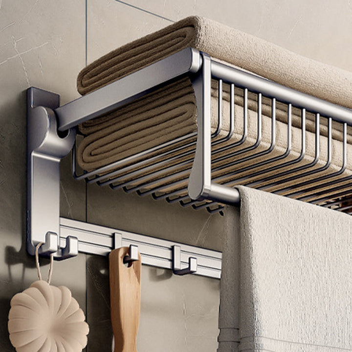 BowLift | Modern Gray Bathroom Set Paper Holder Bathroom Shelf Bathroom Hardware Set