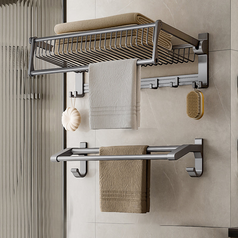 BowLift | Modern Gray Bathroom Set Paper Holder Bathroom Shelf Bathroom Hardware Set