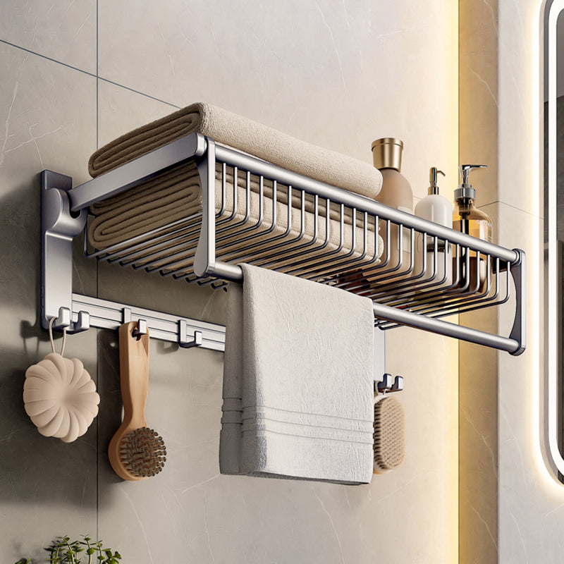 BowLift | Modern Gray Bathroom Set Paper Holder Bathroom Shelf Bathroom Hardware Set