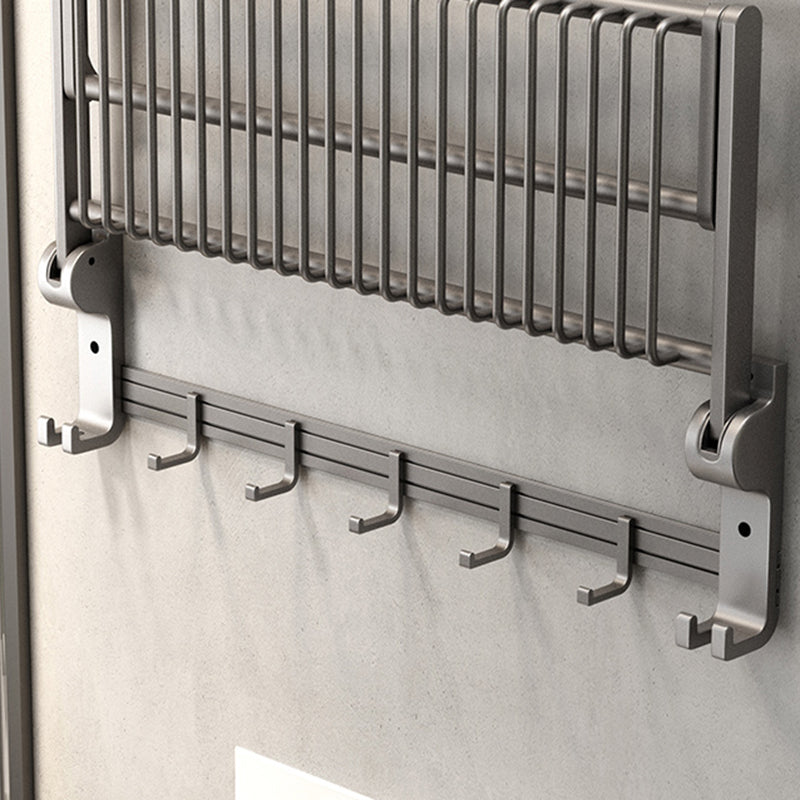 BowLift | Modern Gray Bathroom Set Paper Holder Bathroom Shelf Bathroom Hardware Set