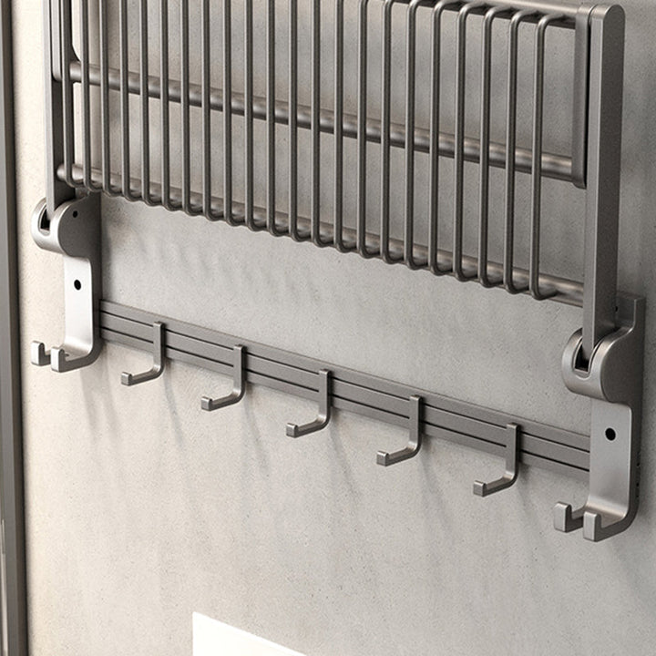 BowLift | Modern Gray Bathroom Set Paper Holder Bathroom Shelf Bathroom Hardware Set