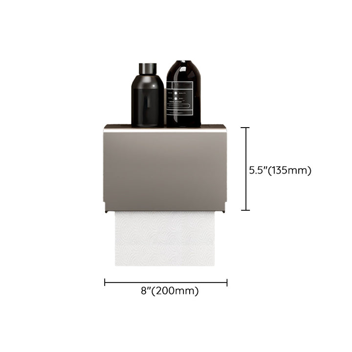 BowLift | Modern Gray Bathroom Set Paper Holder Bathroom Shelf Bathroom Hardware Set