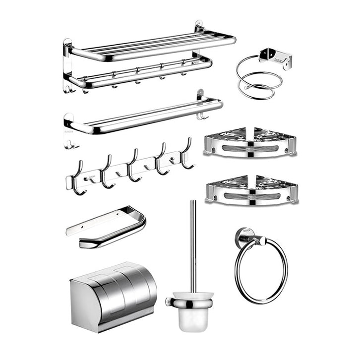 BowLift | modern bathroom accessories set stainless steel towel holder bathroom shelf bathroom set
