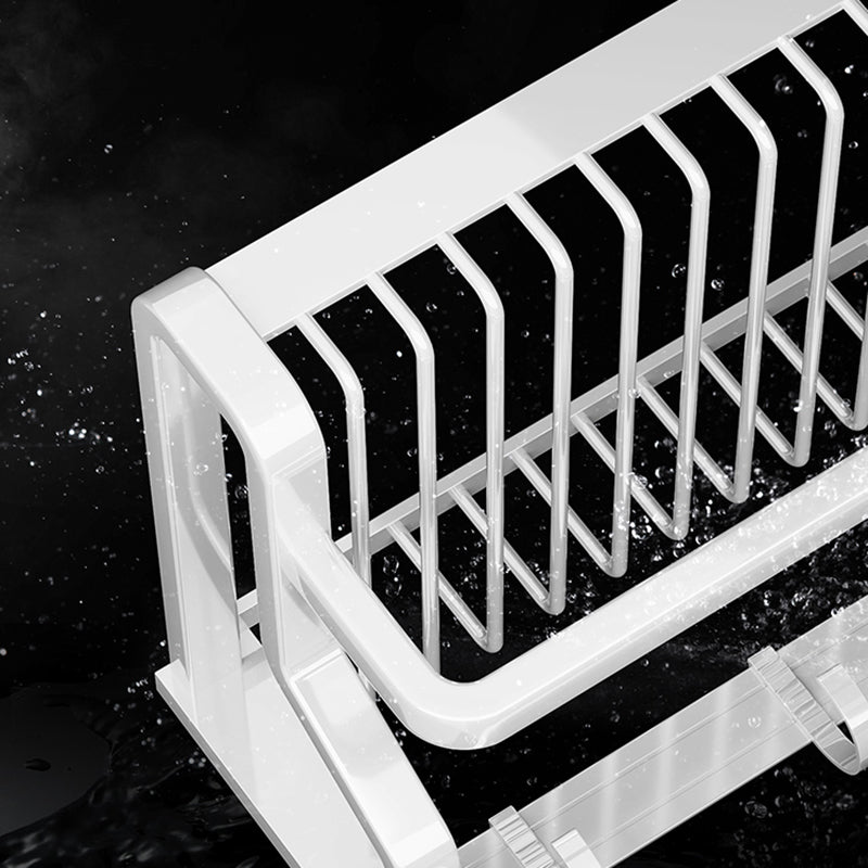 BowLift | Contemporary bathroom accessory set made of matte stainless steel-aluminum with bathrobe hook/bath shelf