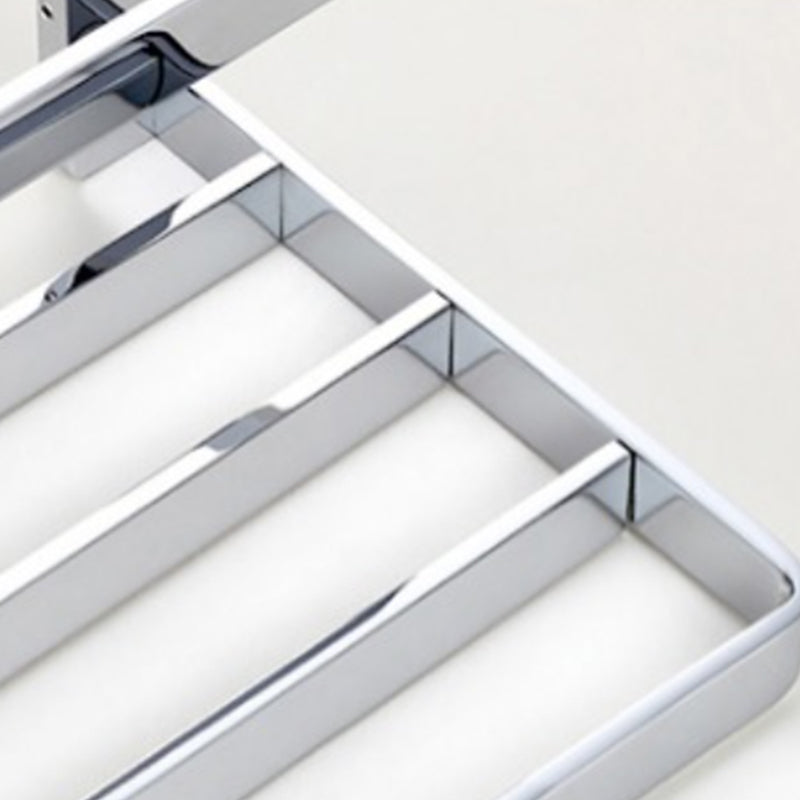 BowLift | Chrome brass modern bathroom accessory set with towel bar/ ring/ paper holder & bathrobe hook