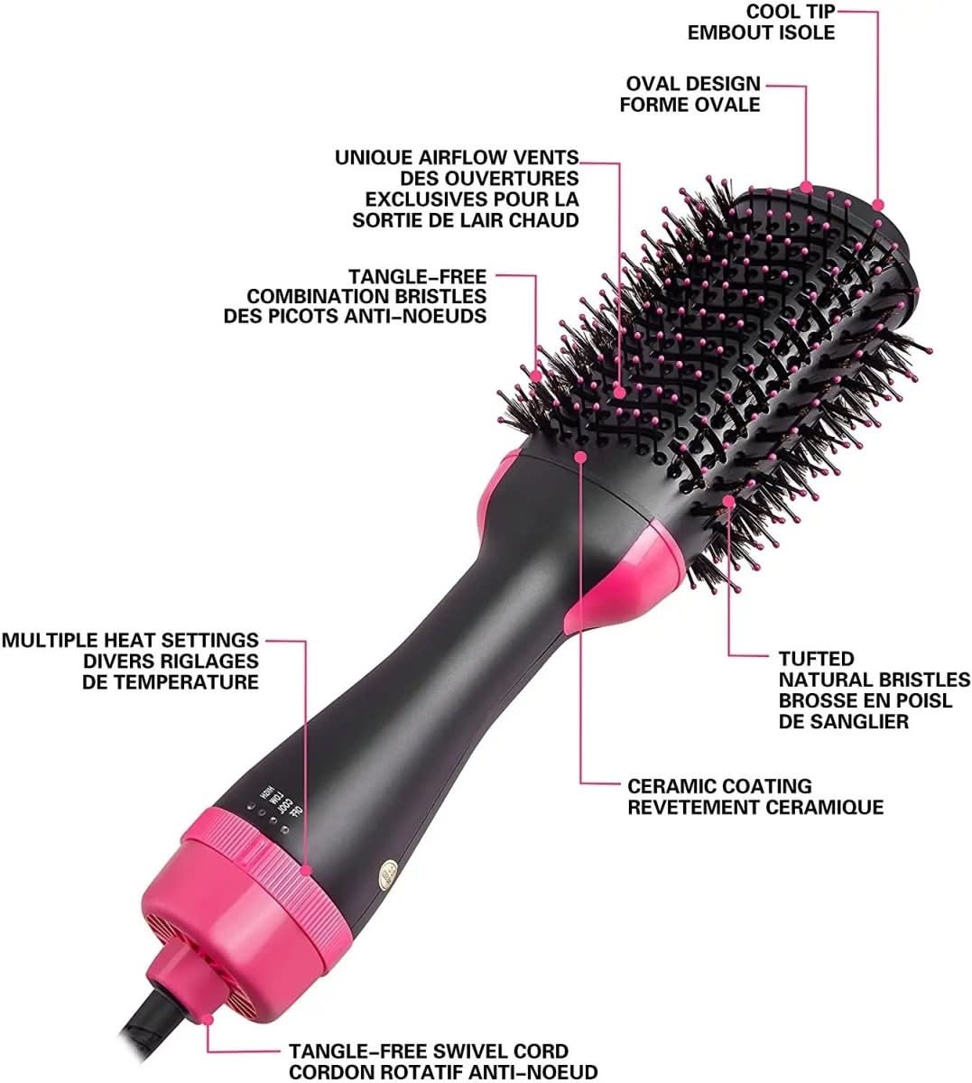 BowLift | 4-in-1 hairdryer & straightener for volume, shine & styling versatility