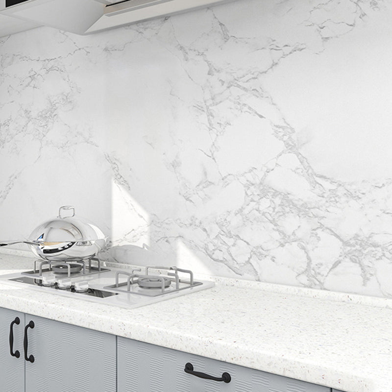 BowLift | Modern Splash Guard Tile Waterproof Marble Print Peel and Stick Tile for the Kitchen