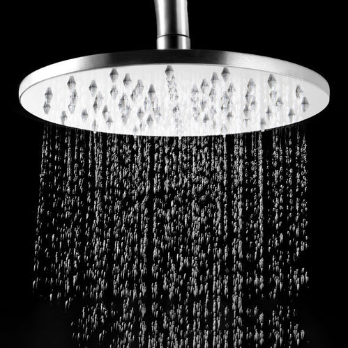 BowLift | Stainless Steel Fixed Shower Head in Silver H2Okinetic Technology Shower Head