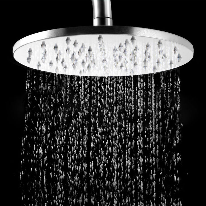 BowLift | Stainless Steel Fixed Shower Head in Silver H2Okinetic Technology Shower Head