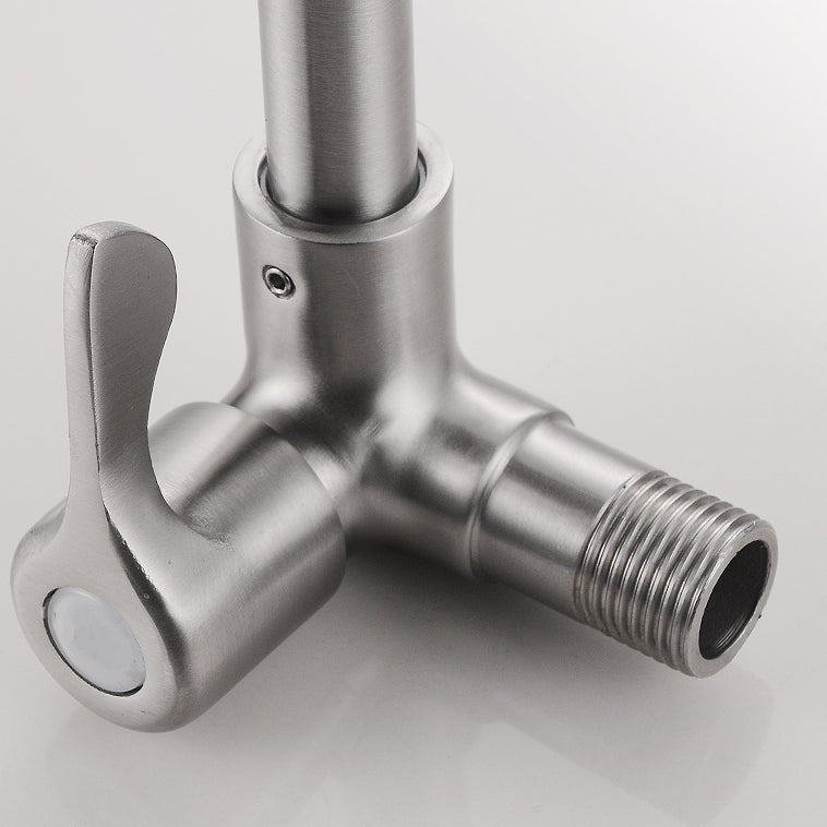 BowLift | Modern Bridge Water Faucet 304 Stainless Steel Knob Handle Swivel Spout Wall Mounted Faucet