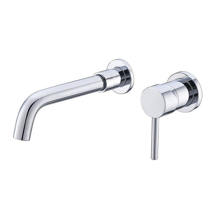 BowLift | Industrial Wall-Mounted Bathroom Faucet 2-Hole Swivel Spout Basin Faucet