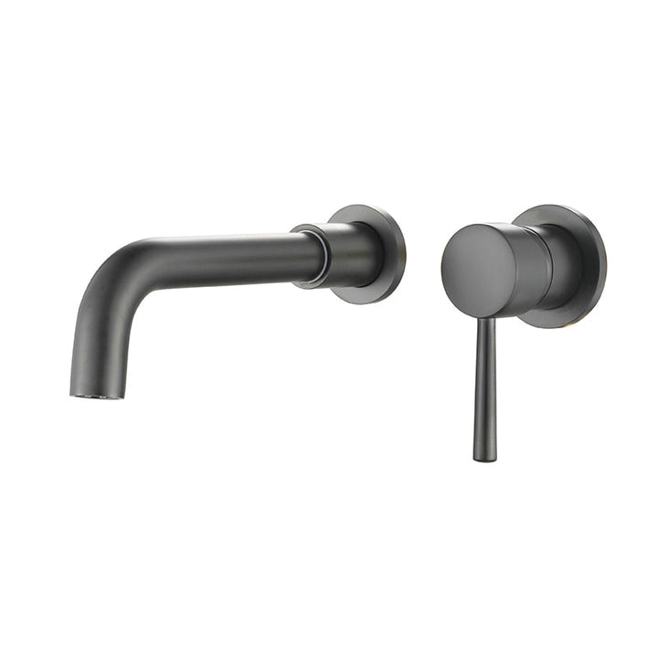 BowLift | Industrial Wall-Mounted Bathroom Faucet 2-Hole Swivel Spout Basin Faucet