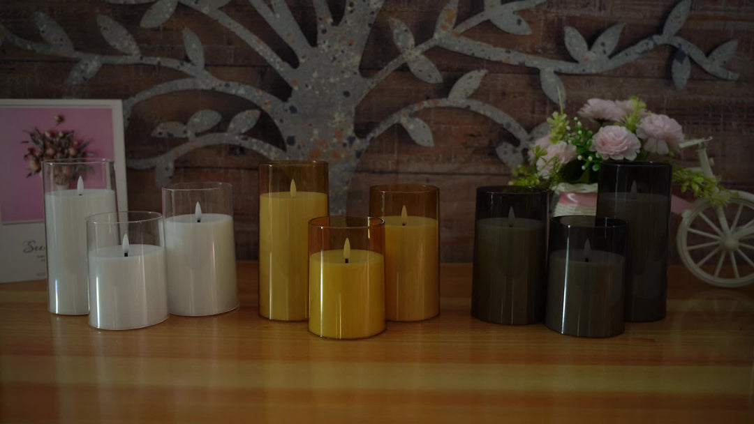 FlamelessGlow - Magical LED Candle Set with Remote Control Bowlift