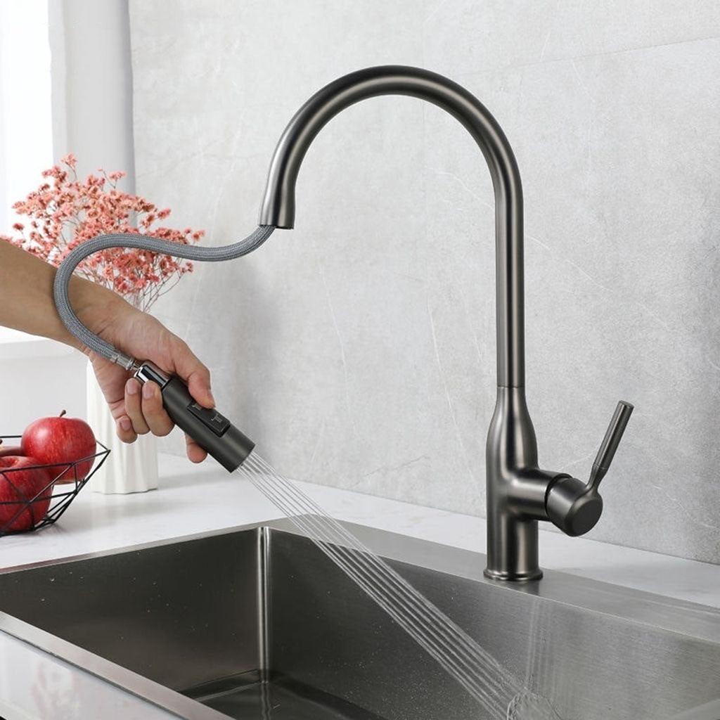 BowLift | Modern Pull-down Water Filler Single Handle High Arc Kitchen Faucet