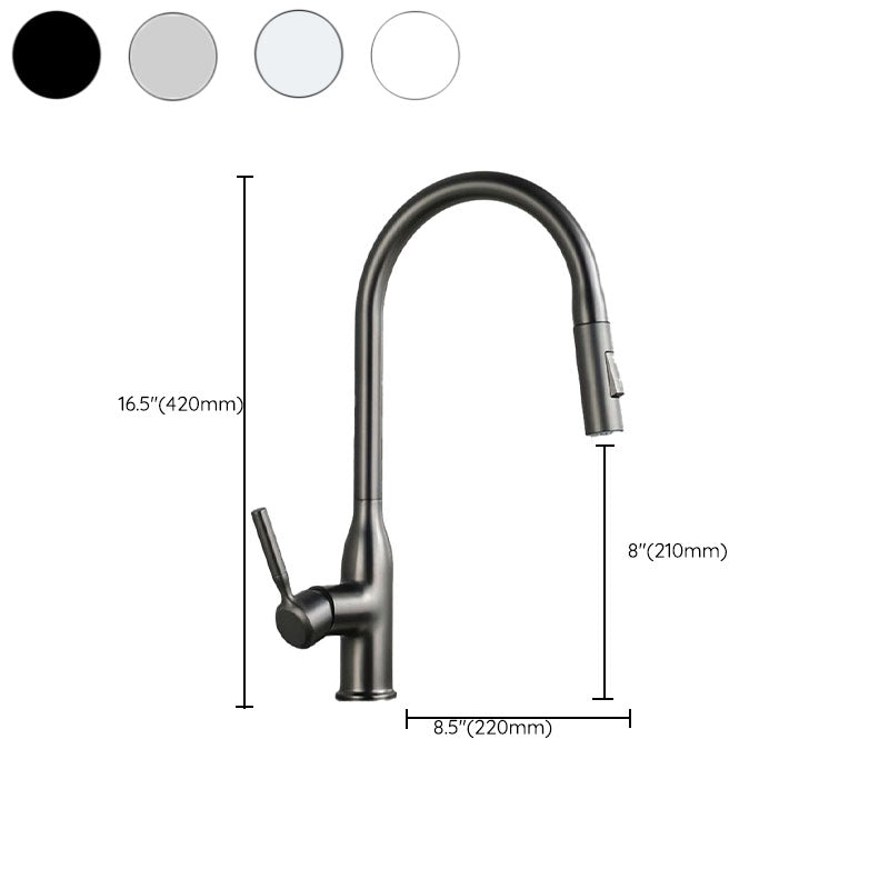 BowLift | Modern Pull-down Water Filler Single Handle High Arc Kitchen Faucet