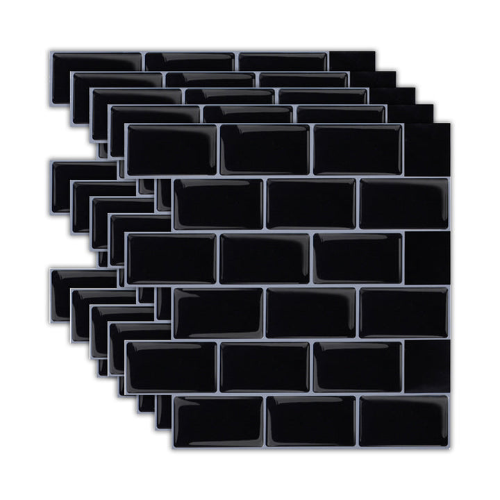 BowLift | Solid Peel & Stick Subway Tile Scratch Resistant PVC Rectangular Peel and Stick Wall Tile