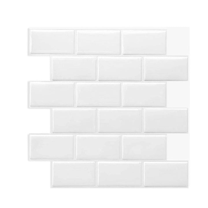 BowLift | Solid Peel & Stick Subway Tile Scratch Resistant PVC Rectangular Peel and Stick Wall Tile